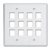 Legrand - On-Q WP3212 2-Gang, 12-Port Wall Plate